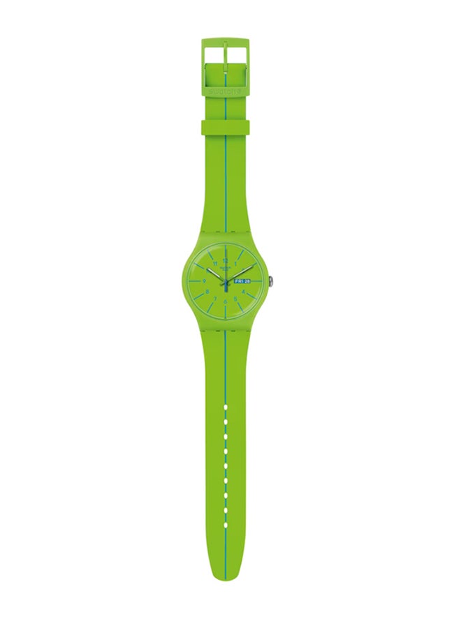 Swatch ساعة يونيكس بلاستيكية كوارتز فيردي أزول - Image 3