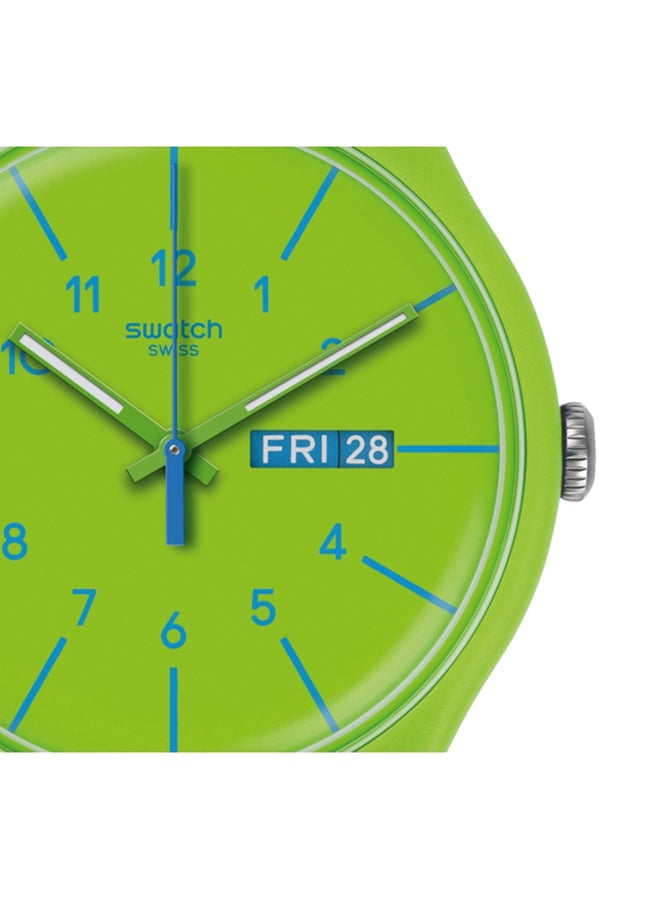 Swatch ساعة يونيكس بلاستيكية كوارتز فيردي أزول - Image 2