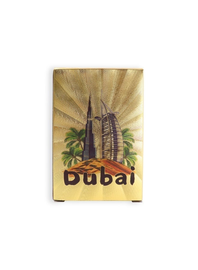 Al Jaber Dubai Gold Souvenir Playing Cards – Burj Al Arab & Burj Khalifa Design – Luxury Golden Deck - Image 1