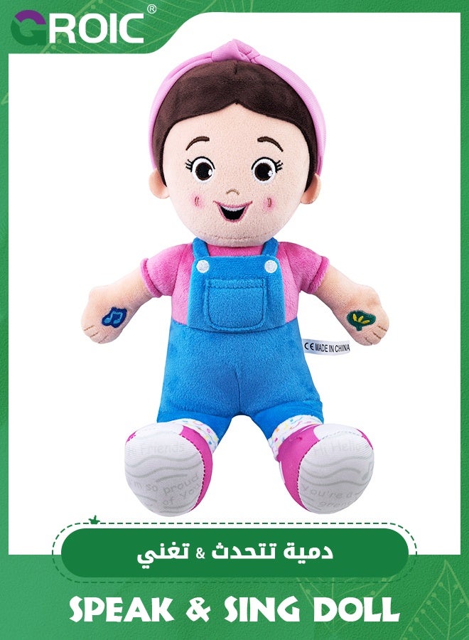 GROIC Interactive Speak & Sing Plush Doll – 16'' Touch-Activated Learning Toy with 4 Songs & 9+ Phrases, Soft Stuffed Companion for Babies, Learning Educational Toys for Toddler Ages 6 Months to 3+ Years - Image 1