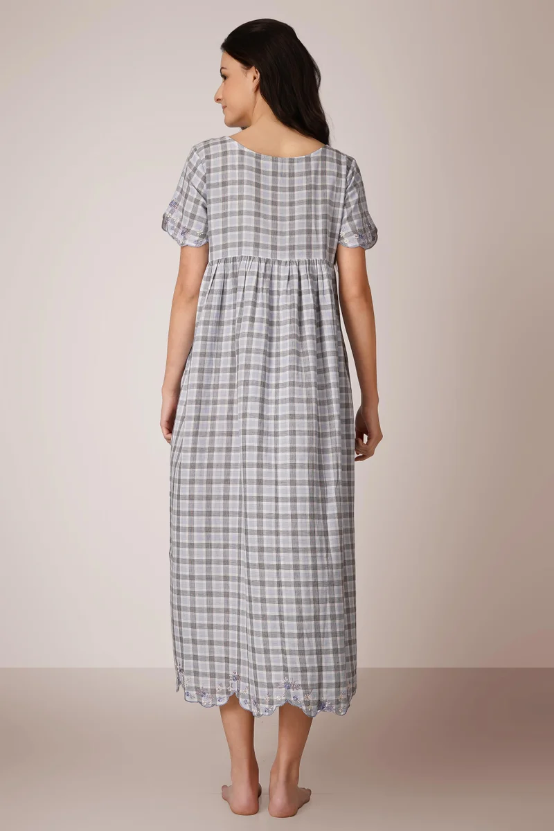 After Dark Seena, Embroidered Nightdress