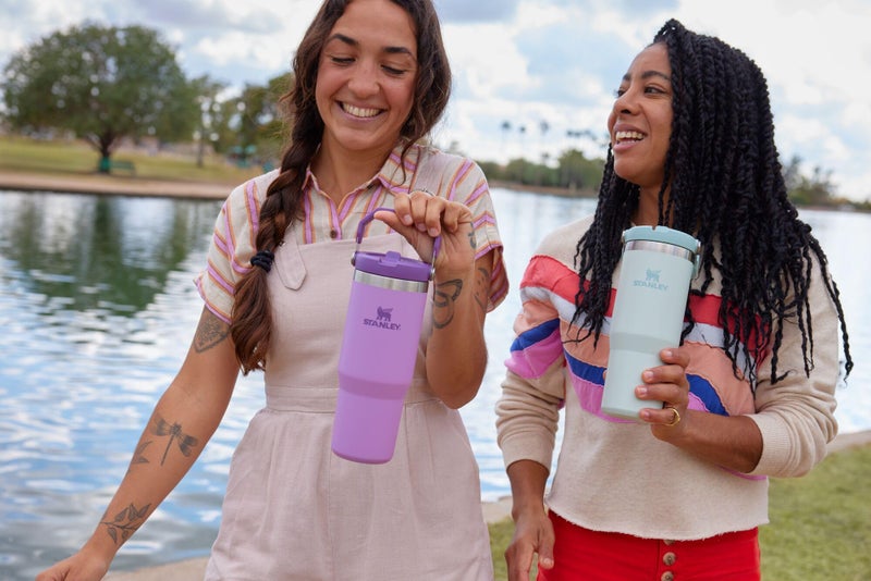 Stanley Stanley IceFlow Stainless Steel Tumbler - Vacuum Insulated Water Bottle for Home  Office or Car Reusable Cup with Straw Leak Resistant Flip Cold for 12 Hours or Iced for 2 Days  Pomelo  30 OZ / 0.89 L - Image 3