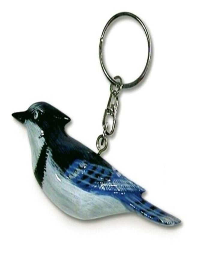 ال اكس سلسلة مفاتيح طائر القيق الأزرق مرسومة يدويًا من LX