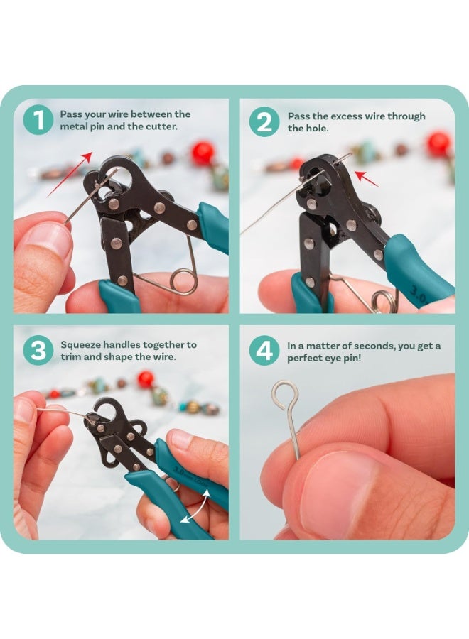 Ru syanl One Step Looper – Create and Trim Consistent 3 mm Loops for Jewelry, Use With 18-26g Craft Wire - Image 4