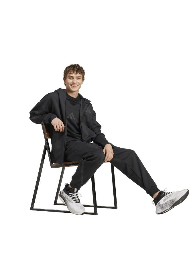 Adidas Adidas M Z.N.E. Fz Black Hooded Track Top Track Tops For Men - Image 5