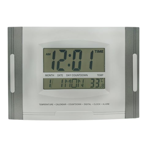 TEMIX Digital Display LCD Wall Clock with Multifunction Calender Tempreature Display Clocks
