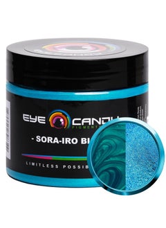 Mica Powder Pigment Sora-Iro Blue  50G Multipurpose Diy Arts And Crafts Additive  Woodworking Epoxy Resin Natural Bath Bombs Paint Soap Nail Polish Lip Balm