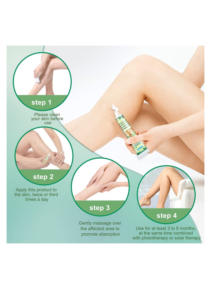 Sumifun - 2 Counts Vitiligo Cream for Skin Vitiligo Treatment Leukoplakia White Spots on Skin & Improve Skin Pigmentation - Image 1