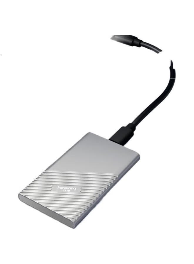 fanxiang Fanxiang 500Gb Portable Solid State Drive (Pssd), Portable Ssd Type-C, Direct Connection For Apple Iphone 16 Pro Max, External Hard Drive For Computer, Ps2000 Silver - Image 1