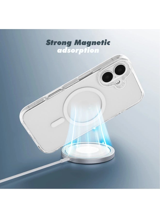 Magsafe Case for iPhone 17 Magsafe Clear Cover Magnetic Wireless Charging Support, Shockproof Protection, Scratch-Resistant for iPhone 17 - Clear - Image 3