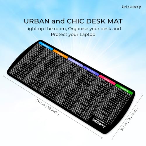 ARTBRIZ® Brizberry Extended Mouse Pad, Desk Mat, 740mm x 310mm x 3mm Large Printed Premium Anti Skid Rubber Base for Desktop Laptop Keyboard (DM Design 27) - Image 4