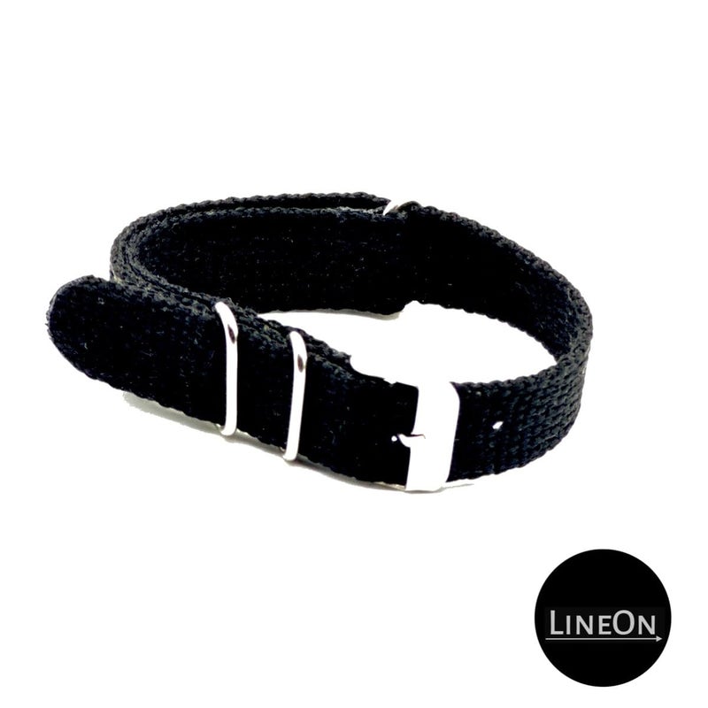 Lineon 'BANL' 18mm Nylon Vintage Style NATO Watch Strap ONE WAY NATO Nylon STRAP Compatible for Titan Fossil Casio & All 18mm Lug Watches (Tool & Pins Include) - Image 4