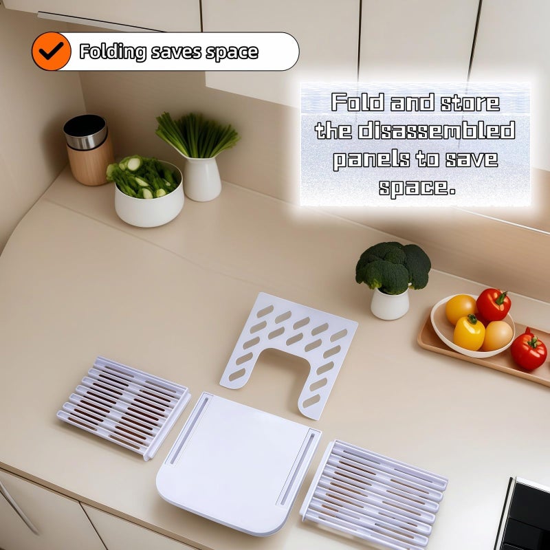 RyanDesign Adjustable Bread Slicer Guide - 4 Thickness Settings for Perfect Homemade Bread Slices, Food-Grade ABS Toast Cutter with Crumb Tray, Multi-Purpose Kitchen Tool for Bread, Cheese, Fruits & Vegetables - Image 5
