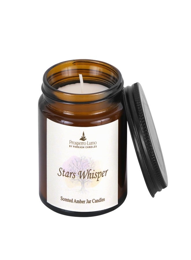 PROSPERRO LUMO by Parkash Candles Amber Jar Scented Candle Gift Set | Pack of 4 (100g Each) | Soy Wax | Long Burning 8-10 Hours | Premium Home & Festive Décor Candles - Image 4