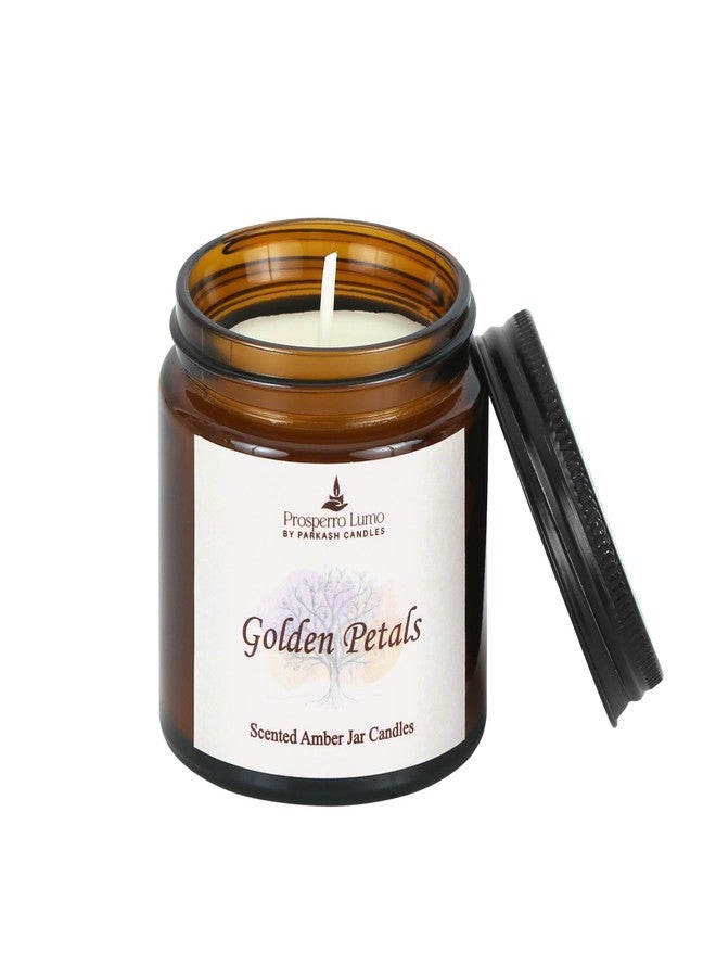 PROSPERRO LUMO by Parkash Candles Amber Jar Scented Candle Gift Set | Pack of 4 (100g Each) | Soy Wax | Long Burning 8-10 Hours | Premium Home & Festive Décor Candles - Image 5