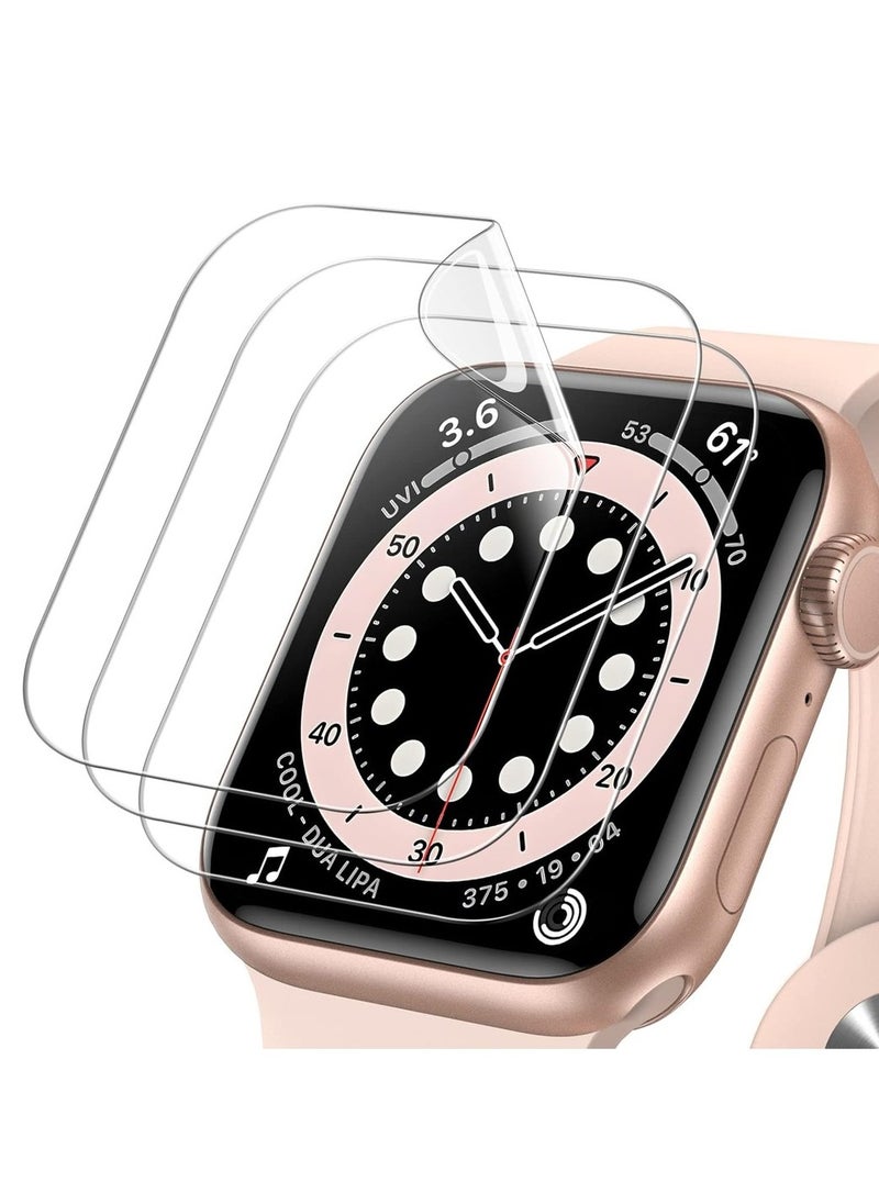Generic Screen Protector For Apple Watch SE (2022/2020) /Series 6 5 4 44mm TPU HD Clear Full Coverage Film 3-Pack  - Image 1