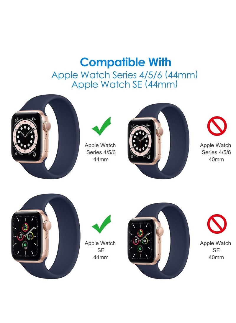 Generic Screen Protector For Apple Watch SE (2022/2020) /Series 6 5 4 44mm TPU HD Clear Full Coverage Film 3-Pack  - Image 2