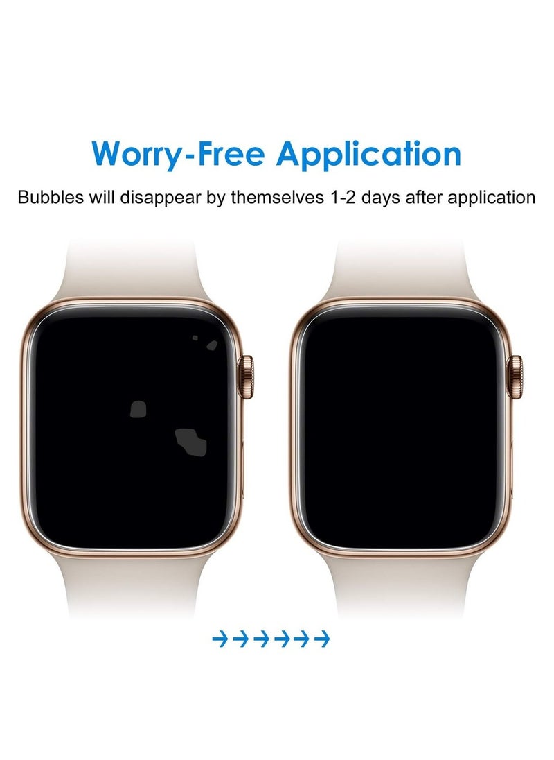 Generic Screen Protector For Apple Watch SE (2022/2020) /Series 6 5 4 44mm TPU HD Clear Full Coverage Film 3-Pack  - Image 3