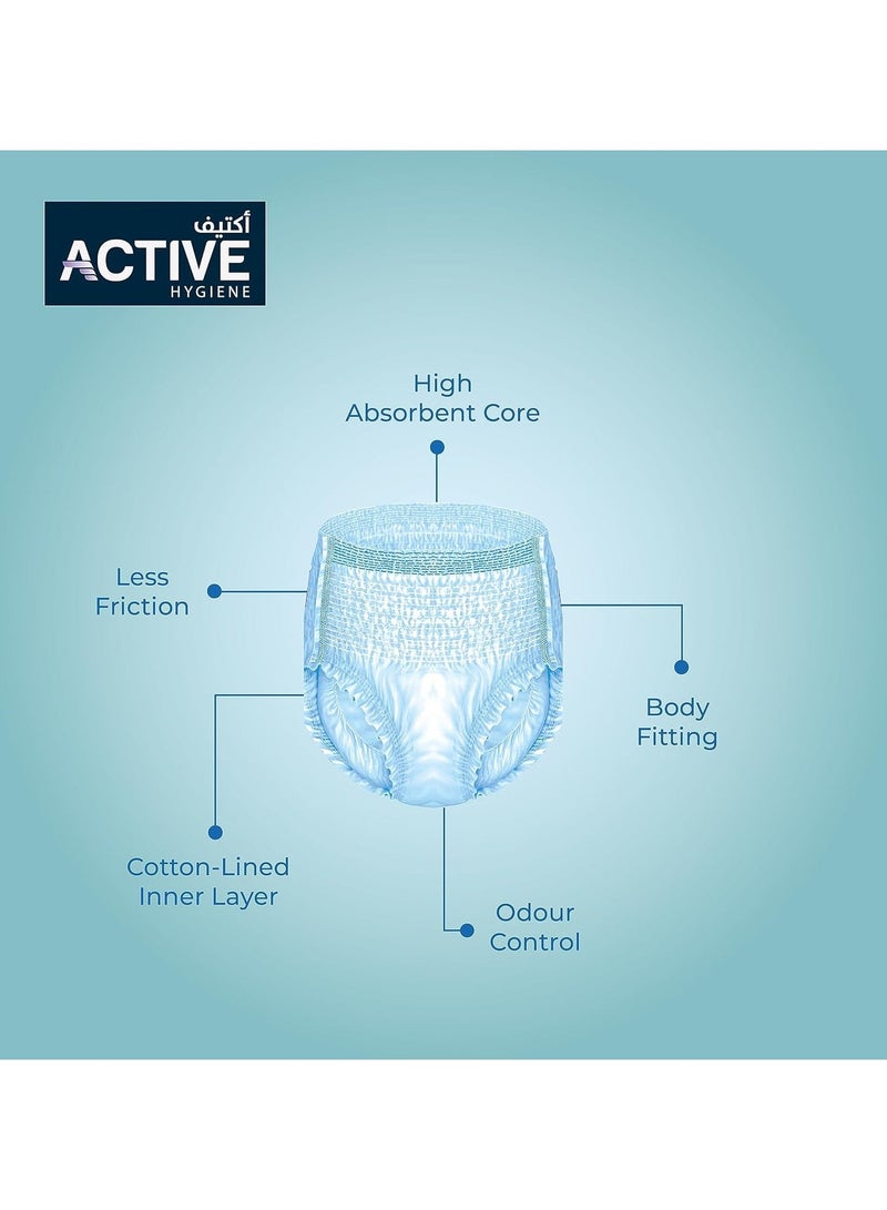Active Incontinence Adult Diaper Pull up Pants Small Extra Absorbency 51-86 cm Pack of 14 - Image 2