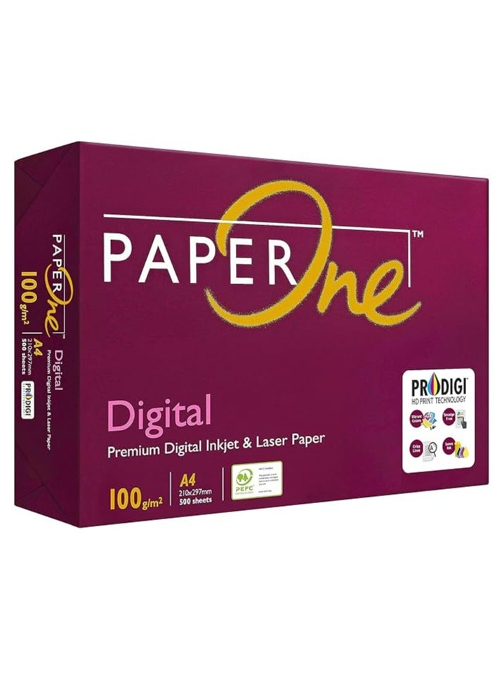 PaperOne ورق PaperOne™ الرقمي الممتاز، 100 جرام، مقاس A4، 500 ورقة في رزمة - Image 1