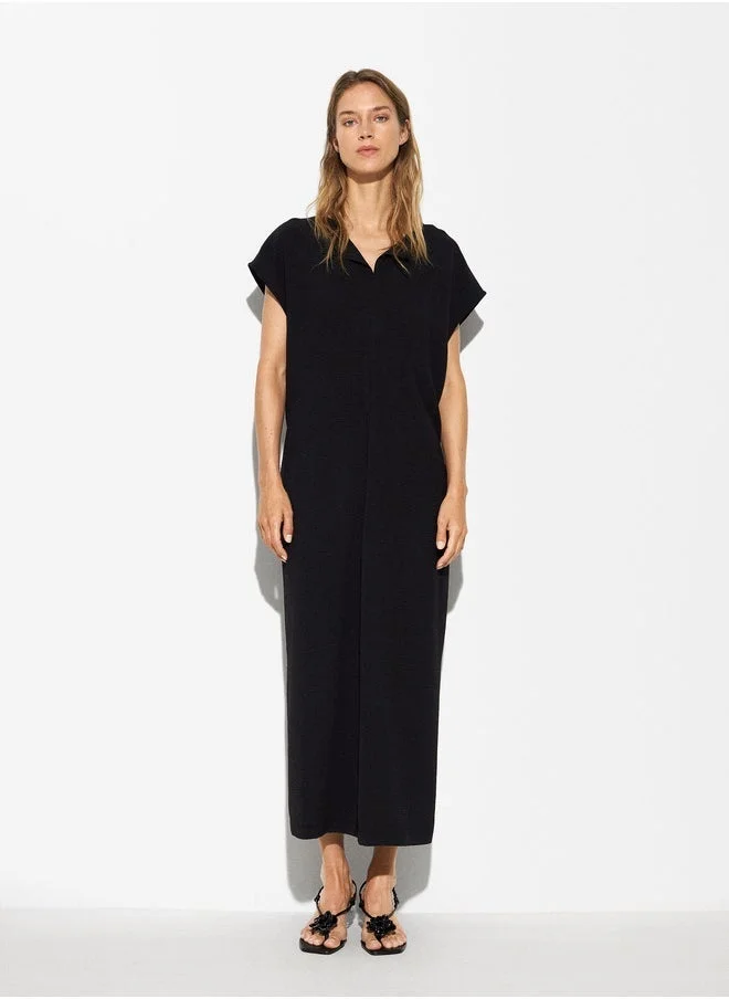 PARFOIS Long Short Sleeve Dress