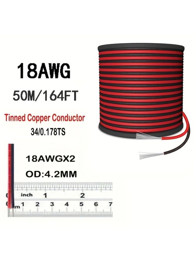 20AWG 2 Core Parallel PVC Cable 7874 Inch Flexible Tinned Copper Wire For LED Power - Image 4