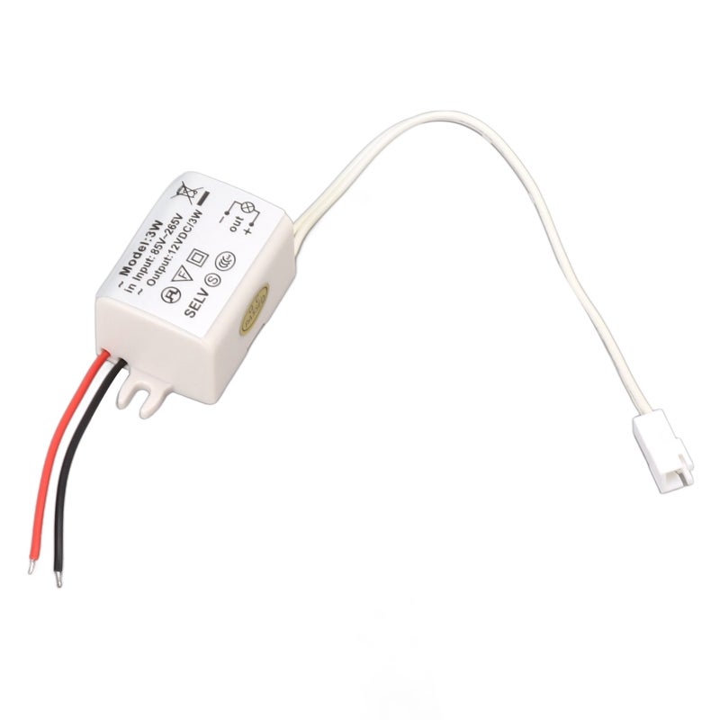 مُحول طاقة DC12V 3W مدخل AC85-265V - طاقة محرك LED مستقرة عالية الكفاءة بحماية من الجهد الزائد، القصر الداخلي، التيار الزائد لأنوار الشرائط LED، ومصابيح LED، والأنوار الصناعية، والأرفف LED - Image 3