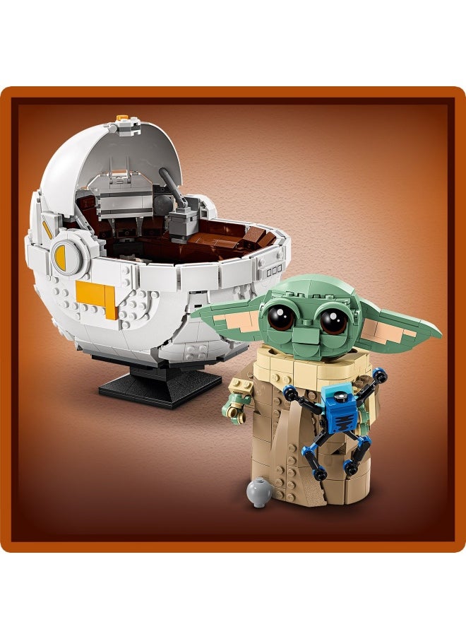 LEGO - Star Wars 75403 Grogu with Hover Pram Building Toy Set, Collectible Character Figure for The Mandalorian TV Show Fans, Display Gift Idea for 10+ Year Old Boys & Girls (1048 pieces) - Image 1