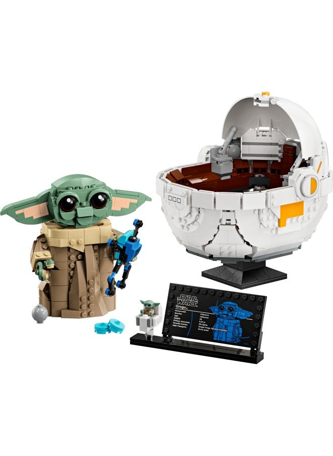LEGO - Star Wars 75403 Grogu with Hover Pram Building Toy Set, Collectible Character Figure for The Mandalorian TV Show Fans, Display Gift Idea for 10+ Year Old Boys & Girls (1048 pieces) - Image 1
