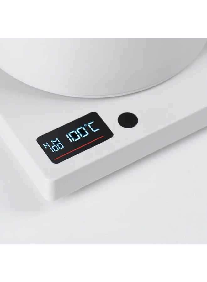 Varia AURA Smart Kettle 0.8L with Gooseneck Spout, Perfect for Pour-Over Coffee and Tea Brewing, Precision Temperature Control, Digital Display - White - Image 2