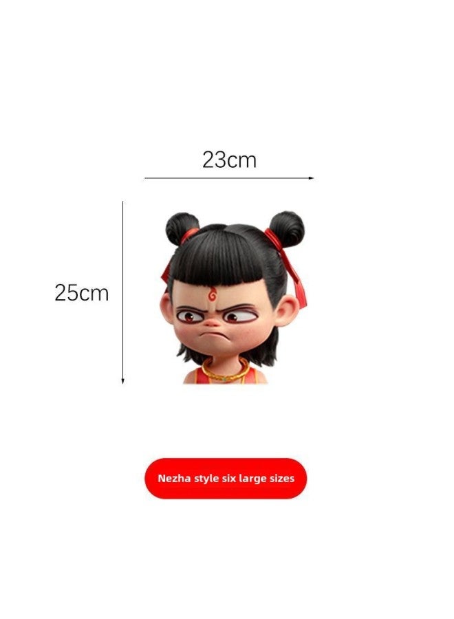 Nezha Devil Boy Sea-making Personality Car Sticker Car Motorcycle Glass Rear Gear Body Trunk Waterproof Sticker Decoration-Color:Nezha Style 6 -Size:Default Items  - Image 1
