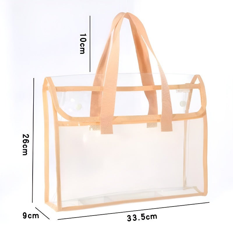 Manufacturer Large-Capacity Portable Tutoring Bag Primary School Student Subject Bag Test Paper Storage Bag Pvc Transparent Book Bag - Image 3
