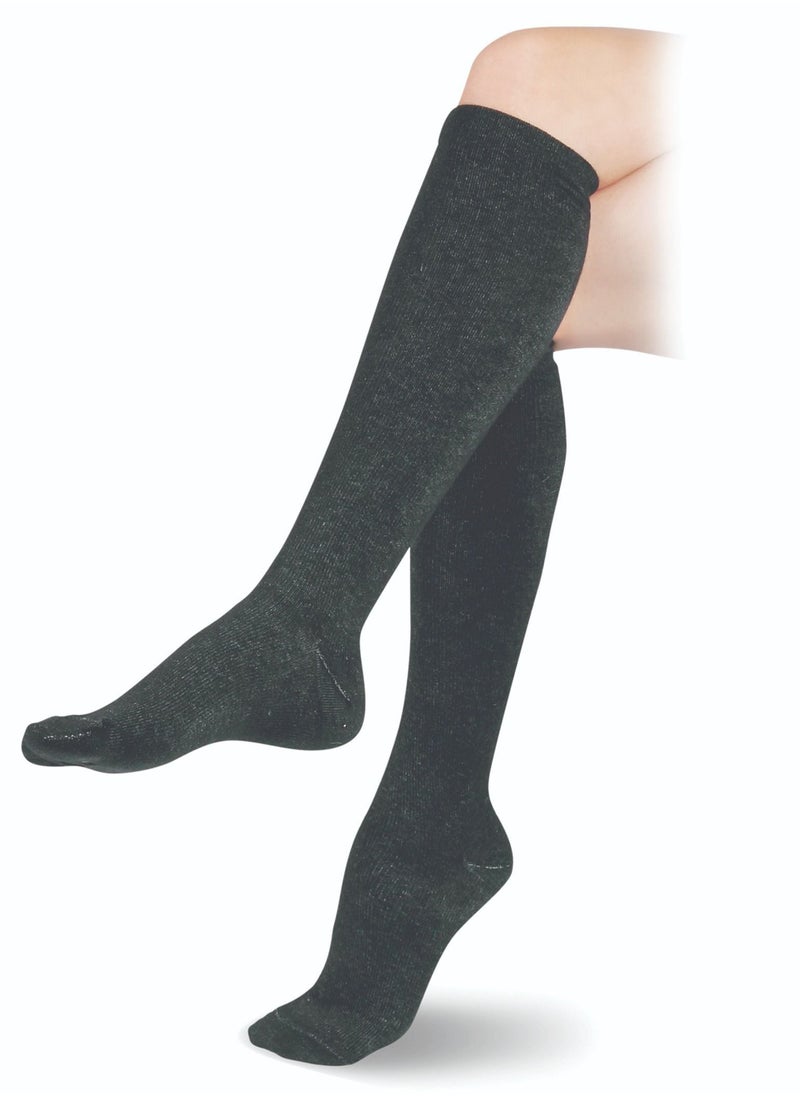 GO SILVER Compression Socks for Traveling Black Size 43/46  - Image 2