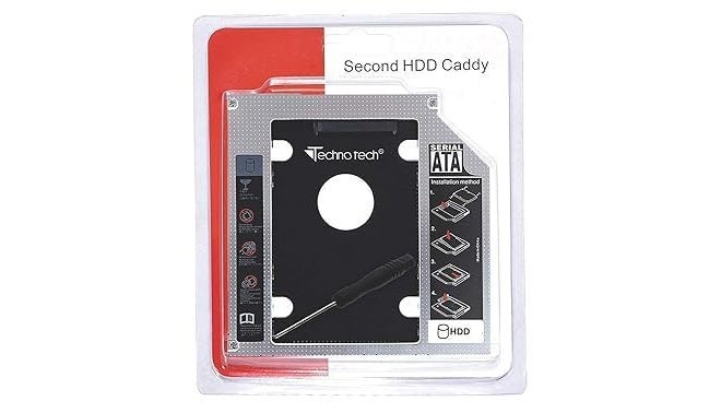 HB PLUS Original Caddy for Laptop Caddy 12.7 MM Second HDD DVD Slot SATA 2.0 Slim - Image 1