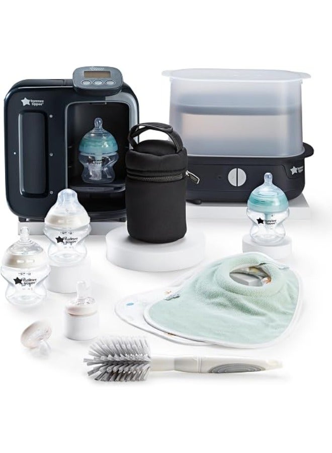 tommee tippee Ultimate Feeding Kit | Includes Prep Machine, Sterilizer, Bottles & Travel Bag | All-in-One Baby Feeding Solution