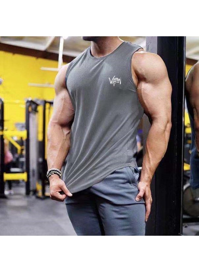 VNAKER Men's Athletic Workout Tank Top Running Gym Sleeveless Shirts Quick Dry Lightweight Training Sport Muscle Tank - Image 1