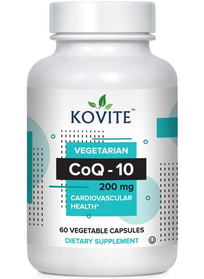 Kovite CoQ-10 Coenzyme Q-10 200 Mg 60 Vegetable Capsules - Vegetarian and Kosher - Image 1