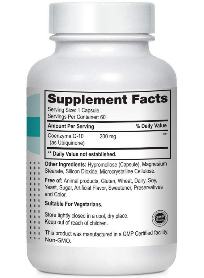 Kovite CoQ-10 Coenzyme Q-10 200 Mg 60 Vegetable Capsules - Vegetarian and Kosher - Image 2
