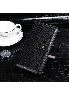 HuHa Case Cover Compatible For Nokia 1.3 idewei Crocodile Texture Horizontal Flip Leather Case with Holder & Card Slots & Wallet Black