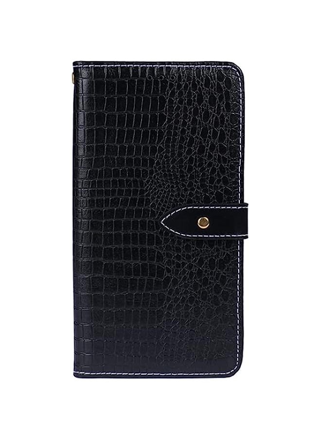 HuHa - HuHa Case Cover Compatible For Nokia 1.3 idewei Crocodile Texture Horizontal Flip Leather Case with Holder & Card Slots & Wallet Black - Image 1