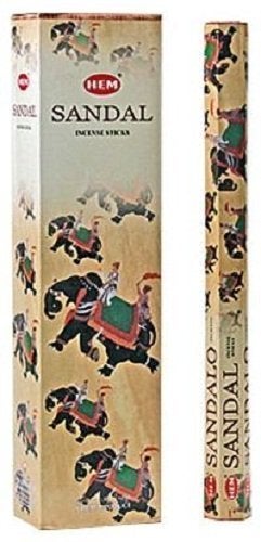 HEM Sandal Hem Jumbo 16 Inch Incense Sticks 10 Stick Hexagon Box Set of 6