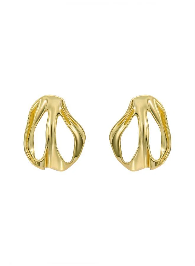 تيد بيكر Leah Abstract Leaf Stud Earrings