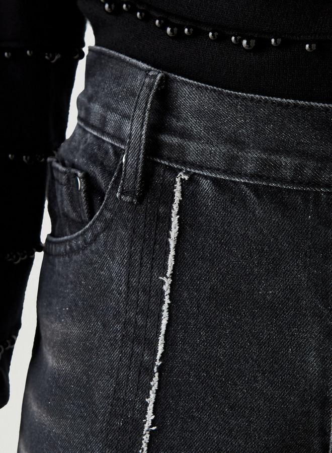 2Xtremz Frayed Seam Wide Leg Jeans - Image 3