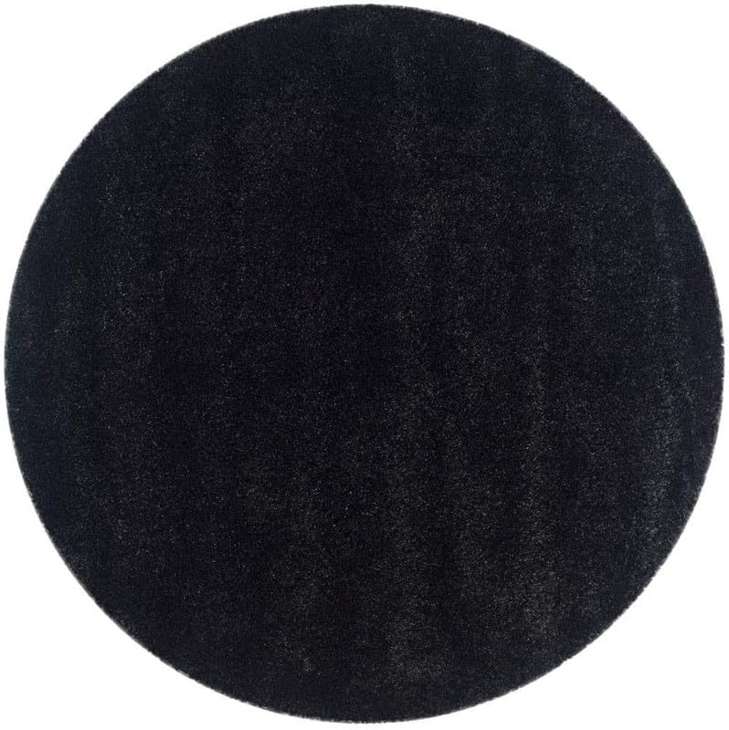 ENIGMATIC Soft Washable Anti Skid Shaggy Carpet – Fluffy Carpet for Living Room & Bedroom, Premium High Pile Rug (6x6 feet, Black) - Image 3
