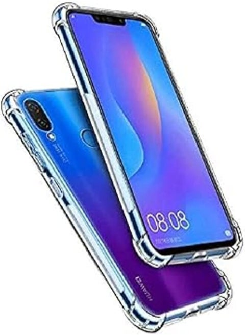 Huawei Y7-2019 / Y7 Prime 2019 anti-Anti-shock of the Cornal Case Crystal Clear With Transparent Back Plate and Soft TPU Gel Bumper