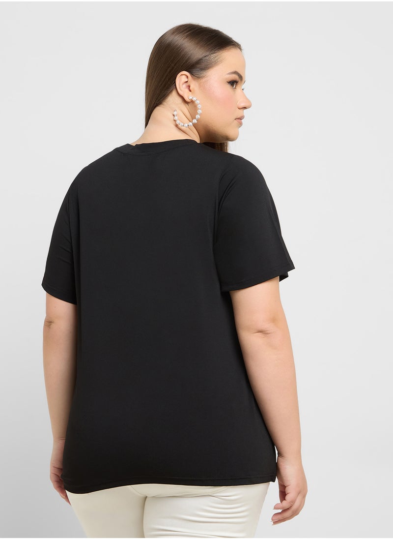 Vero Moda Curve Round Neck Knitted Top  - Image 2
