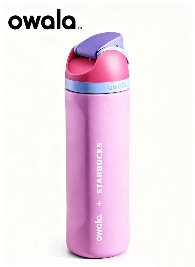 Freesip Insulated Water Bottle - 24hr Cold/12hr Hot, Dual Sip Lid - Image 1