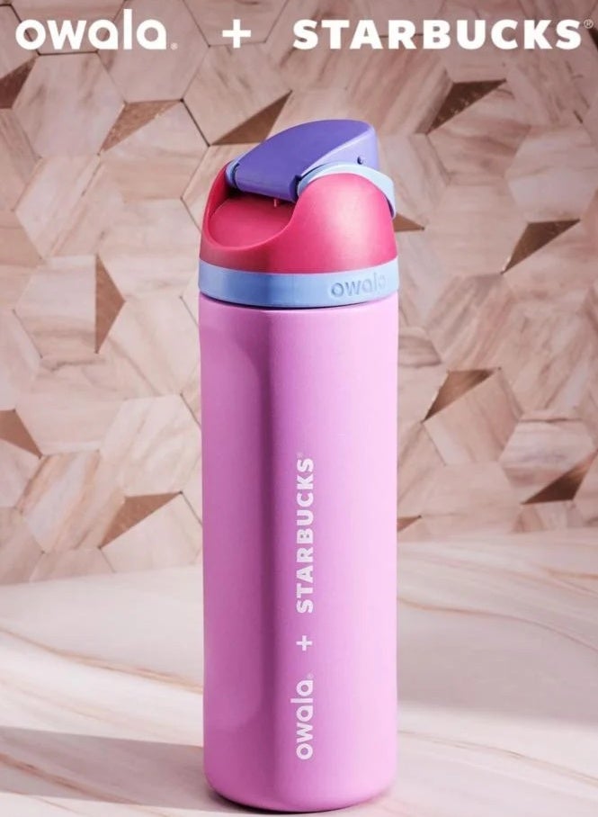 Freesip Insulated Water Bottle - 24hr Cold/12hr Hot, Dual Sip Lid - Image 4