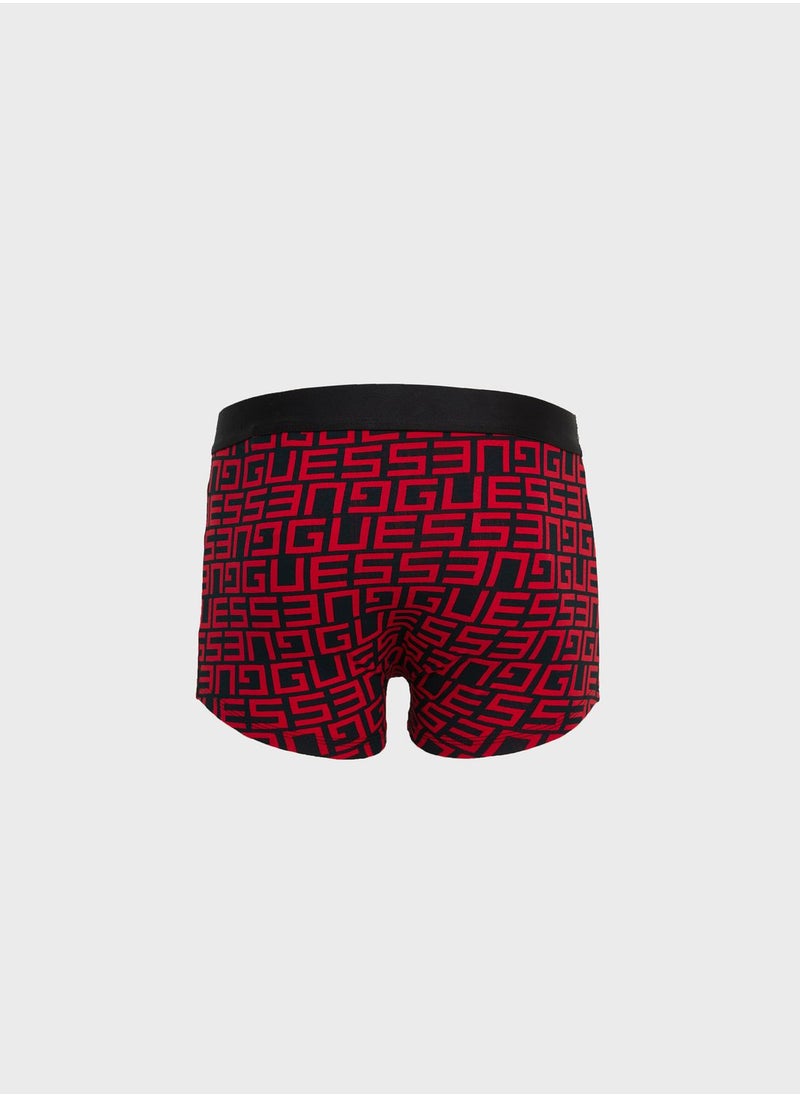GUESS - Printed Trunks & Crew Socks Set - Image 1