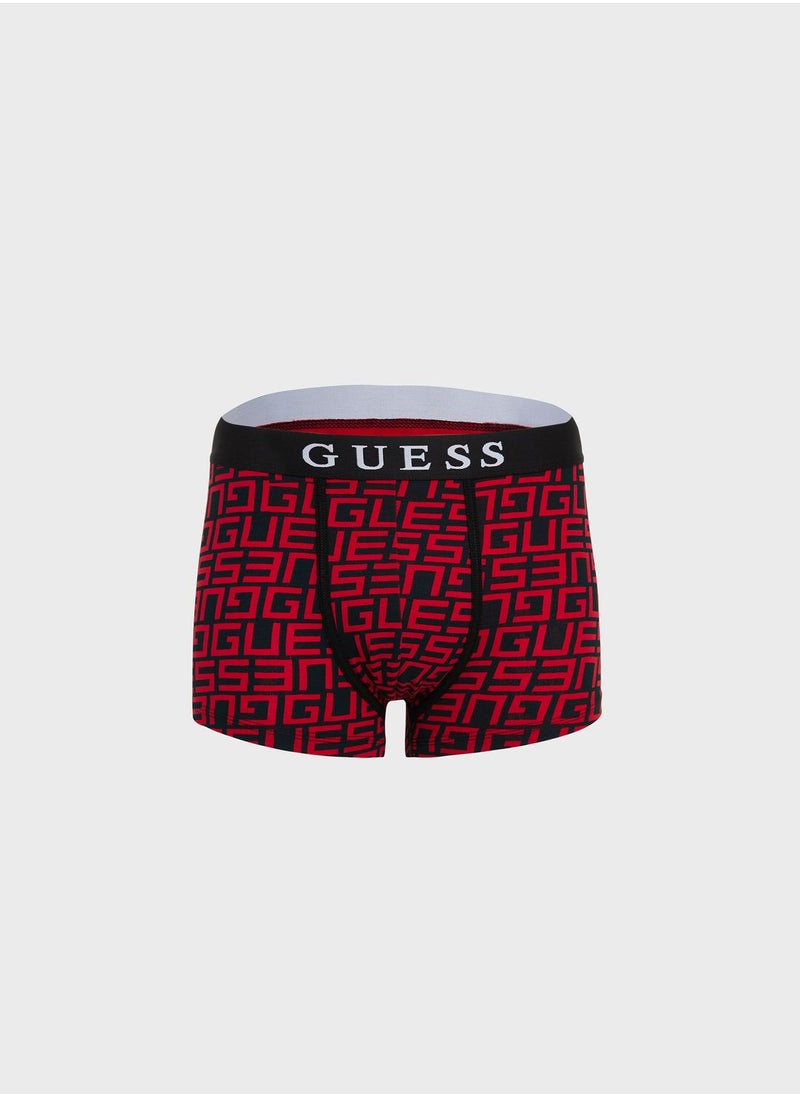 GUESS - Printed Trunks & Crew Socks Set - Image 1